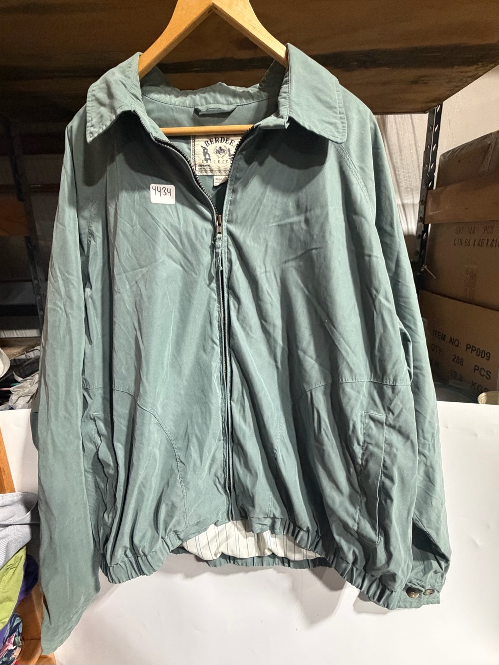 #4434-Vintage-Inspired Lightweight Zip Shirt Jacket in Sage Green